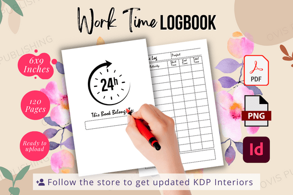 Download Work Time Log | Ready to Upload KDP File - Premium Bundle