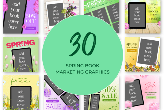 Download Spring Book Marketing Canva Templates - Marketing canva templates Collection