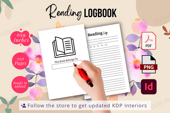 Download Reading Log Book | Ready to Upload KDP - Premium Bundle