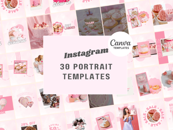 Download Pink Cloudy Instagram Canva Templates - Premium Resources