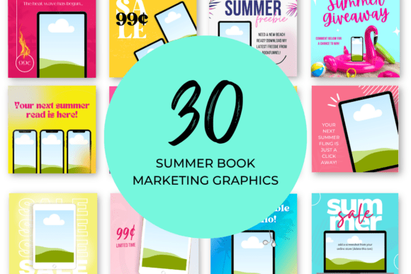 Download Summer Book Marketing Canva Templates - Marketing canva templates Collection
