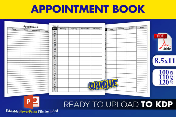 Download Appointment Book Ready to Upload KDP - Ready to upload Collection