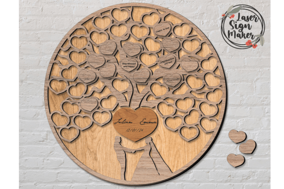 Download Wedding Guestbook Tree of Heart SVG - Premium Resources