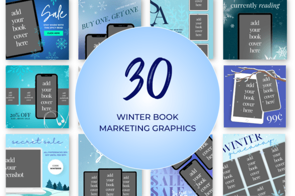 Download Winter Book Marketing Canva Templates - Marketing canva templates Collection