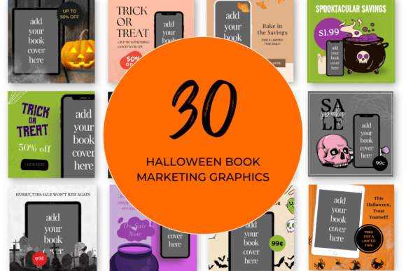 Download Halloween Book Marketing Canva Templates - Marketing canva templates Collection